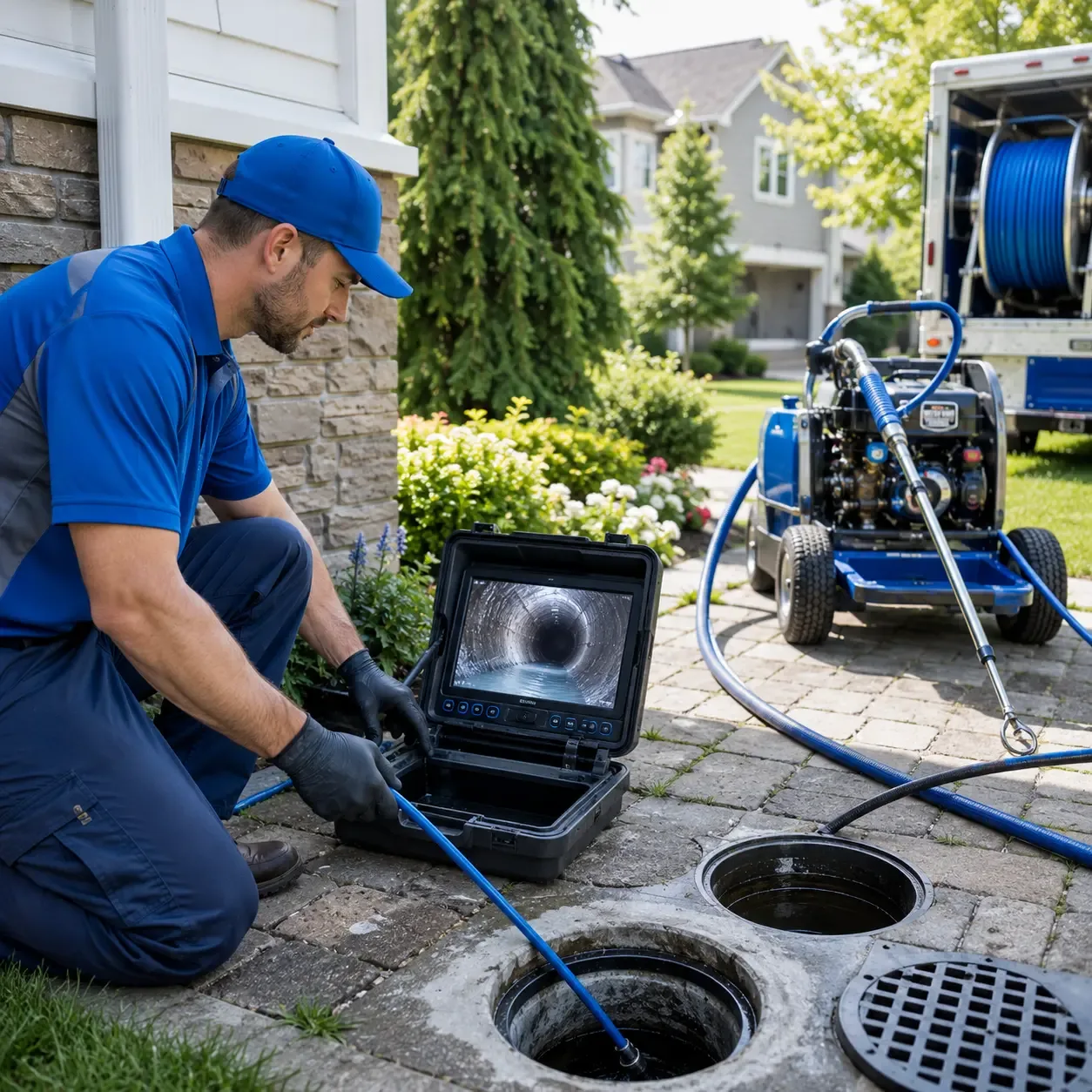 Outdoor drain cleaning professionals serving Marsteller, PA